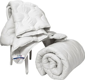 Pilota Alcam, SaniMed® 180x200 cm, microfibra matlasata hipoalergenica, 250g/mp umplutura cu tratament SILVERPLUS®