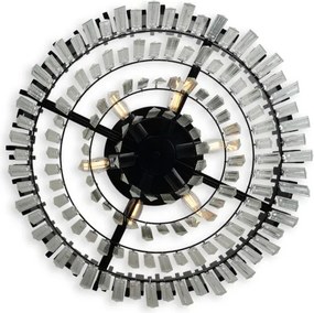 BRILAGI - Plafonieră VERVE 6xE14/40W/230V diam. 60 cm neagră