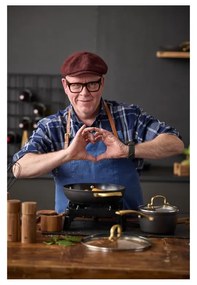 Oală cu capac/cu suprafață antiaderentă din aluminiu 2,6 l adecvată pentru plita cu inducție – Holm