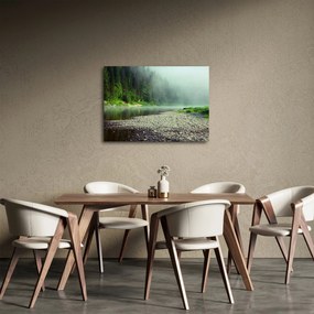 Tablou - Râu lângă pădure (70x50 cm)