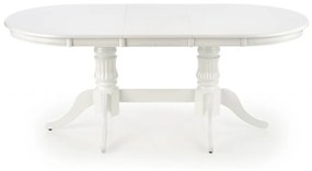 Set masa extensibila Joseph L150-190 cm + 4 scaune Barock gri/alb