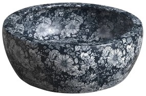 Chiuvetă albastru-închis rotundă din ceramică ø 41 cm Priori – Sapho