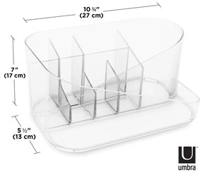 Organizator de baie transparent Glam – Umbra