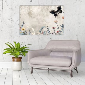 Tablou - Pajiște în beton (90x60 cm)