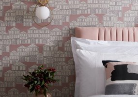 Tapet Maison, Rose Pink Luxury Patterned, 1838 Wallcoverings, 5.3mp / rola