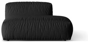 Modul pentru canapea modulară negru (cu colț pe partea dreaptă) Martina – Micadoni Home