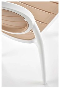 Scaun de bucătărie Josie, maro / alb