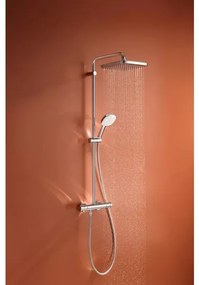 Coloana de dus Grohe Tempesta 250 Cube cu baterie termostatata crom lucios