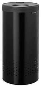 Cos de rufe Brabantia 1008916, 35 L, Capac din plastic, Umplere fara deschidere, Gauri aerisire, Negru