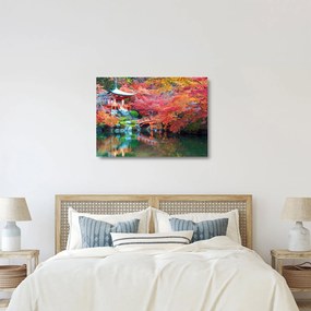 Tablou pe sticlă - Peisaj oriental (70x50 cm)