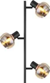 Globo 54309SB - Lampadar TOKKI 3xE14/40W/230V negru