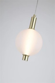 Pendul LED alama lucios sticla acid Luminique