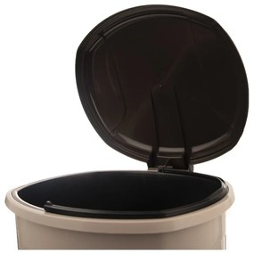 Coș de gunoi maro cu pedală din plastic 30 l – Orion