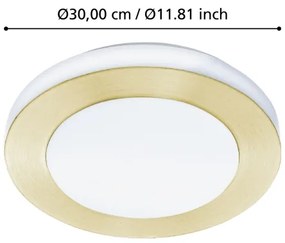 Plafonieră LED pentru baie CARPI LED/10,8W/230V IP44 Eglo 900369