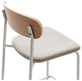 Scaune de bar bej/în culoare naturală 2 buc. (înălțime șezut 66 cm) Adriana – Marckeric