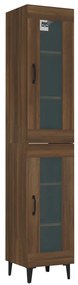 3115419 vidaXL Dulap înalt, stejar maro, 34,5x34x180 cm, lemn prelucrat