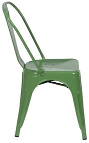 Scaune de dining verde 2 buc. din metal – Ixia