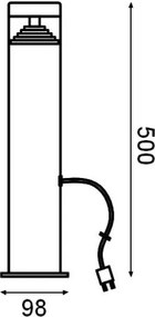 Lampă LED de exterior Ledvance ORION LED/2W/12V IP44