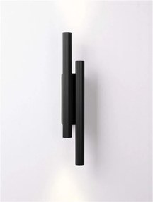 Aplica LED ambientala stil minimalist PARON 2 negru H-38cm