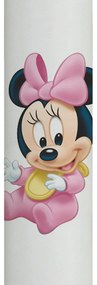 Lumanare Botez Baby Minnie cu babetica galbena 4,5 cm, 30 cm