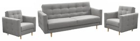 Zondo Set canapea fotoliu Armendia (gri). 1015576