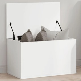 vidaXL Cutie de depozitare, alb, 60x35x35 cm, lemn prelucrat