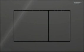 Clapeta de actionare Geberit Sigma40 Slim negru finisaj lucios