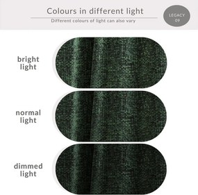 Colțar verde închis extensibil/cu spațiu de depozitare cu tapițerie din chenille (cu colț pe partea stângă/în formă de ”L”) Tonga – Maison de Rêve