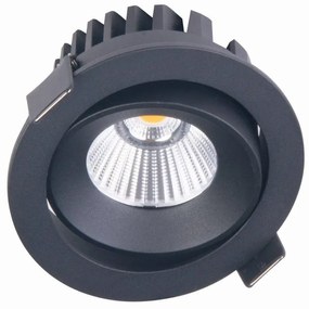 Spot LED incastrabil baie IP65 Cyklop IP65 4000K negru