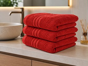Prosop de corp Classic rosu 70 x 140 cm, 100% bumbac