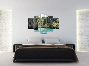 Tablou cu râu montan (150x105 cm)