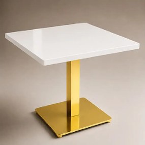 Picioare metalice pentru masa 80x80 cm,culoare auriu