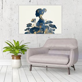 Tablou - Profil de femeie din marmură (90x60 cm)