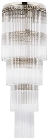 Lustra design LUX diametru 25cm din alama decorata cu sticla Filago