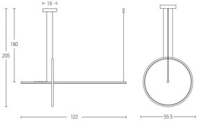 Lustra LED suspendata design minimalist Circle