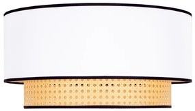 Plafonieră Duolla BOHO 1xE27/15W/230V d. 45 cm alb/ratan