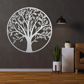 SENTOP | Copacul Vieții din lemn, într-un cerc – decorațiune murală | FORTIS