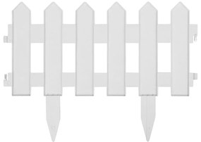 Borduri de gazon, 25 buc., alb, 10 m, PP 25, Alb