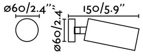 Aplica cu spot tip proiector STAN White 43722