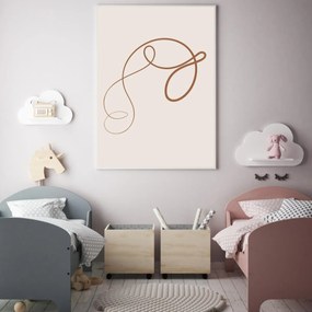 Poster - Abstracție cu linii (A4)