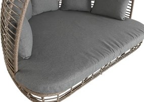 Pat de lounge din polirattan
