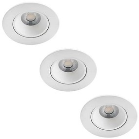 SET 3x corp de iluminat LED pentru baie dimabil ABROSA LED/9W/230V IP44 Philips
