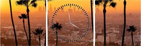 Tablou - Panorama din Los Angeles (cu ceas) (90x30 cm)