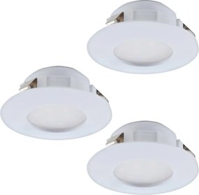 Eglo 95821 - Set 3x spoturi LED încastrate pentru baie PINEDA, 4,9 W, 230 V, IP44