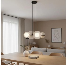 Lustră suspendată pe cablu MODEL 4xG9/8W/230V, albă