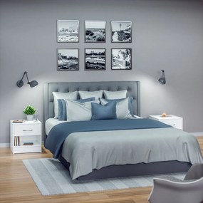Deuba Noptiera Kiel 41x39x28cm - alb