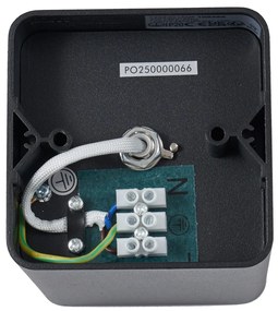 Spot de design negru, montat la suprafață, GU10 70mm, rotativ și înclinabil - Vox