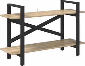 vidaXL Raft pentru cărți Stejar Sonoma 100 x 33,5 x 64 cm