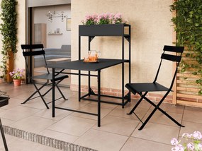 Set de grădină Naveran (negru) (pentru 2 persoane). 1106307