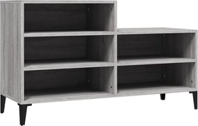 vidaXL Pantofar, gri sonoma, 102x36x60 cm, lemn prelucrat